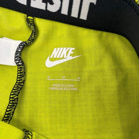 Nike black acid green-yellow graphic leggings womens size medium - Picture 5 of 9